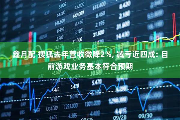 鑫月配 搜狐去年营收微降2%, 减亏近四成: 目前游戏业务基本符合预期