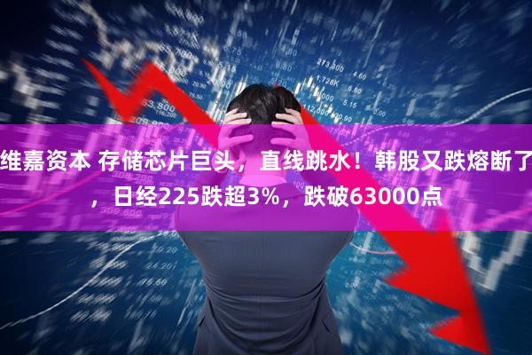 维嘉资本 存储芯片巨头，直线跳水！韩股又跌熔断了，日经225跌超3%，跌破63000点