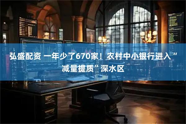 弘盛配资 一年少了670家!农村中小银行进入“减量提质”深水区